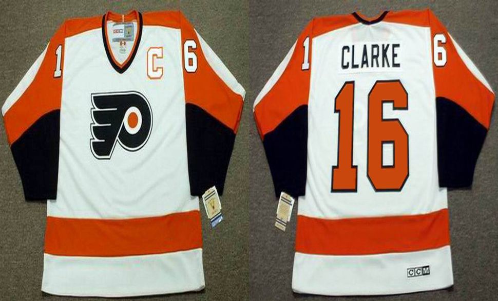 2019 Men Philadelphia Flyers #16 Clarke White CCM NHL jerseys->philadelphia flyers->NHL Jersey